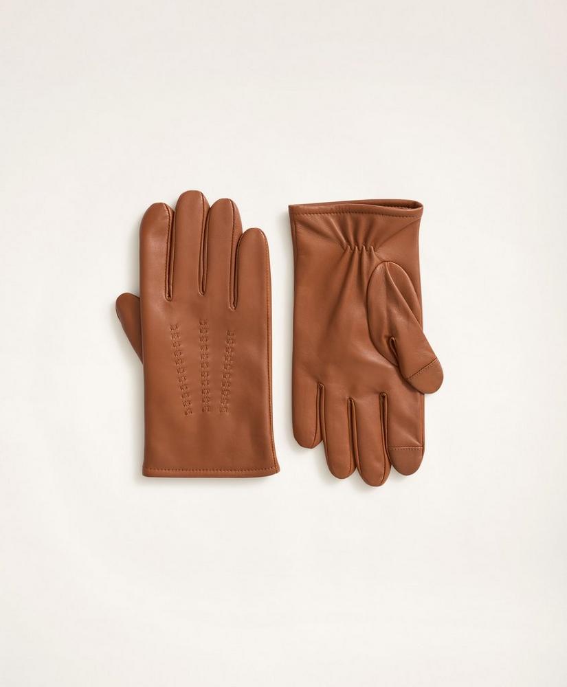 Cashmere Lined Leather Gloves, image 1