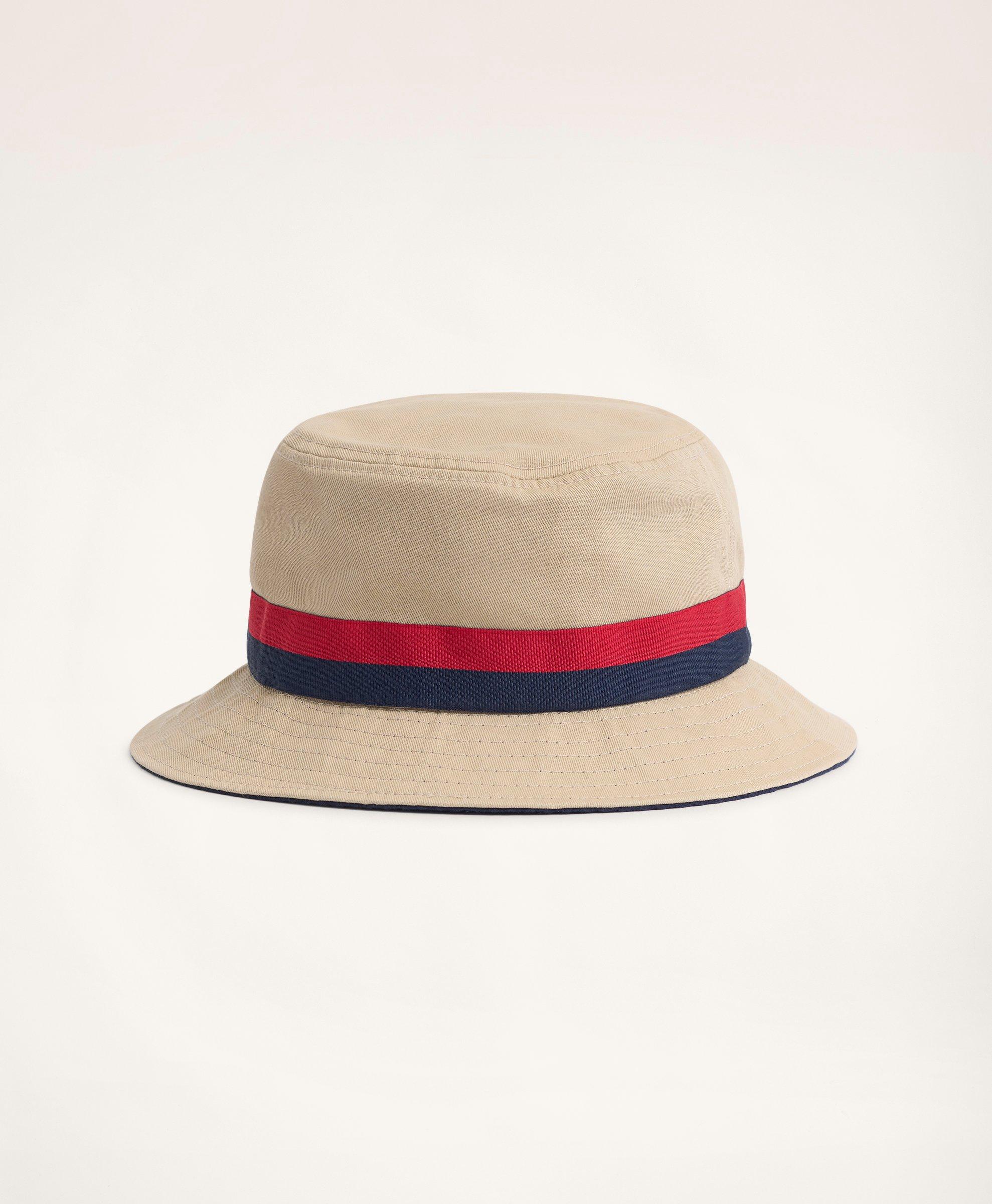 Tan Bucket Hat with Brown Corduroy Pants Outfits For Men (2 ideas