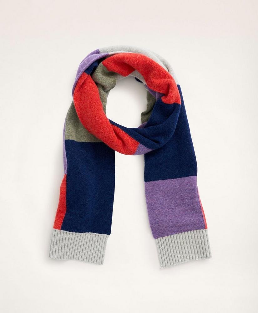 Lambswool Color-Block Scarf, image 1