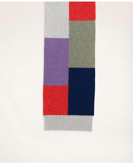 Lambswool Color-Block Scarf, image 2