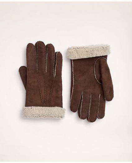 Nubuck Shearling Gloves, image 1