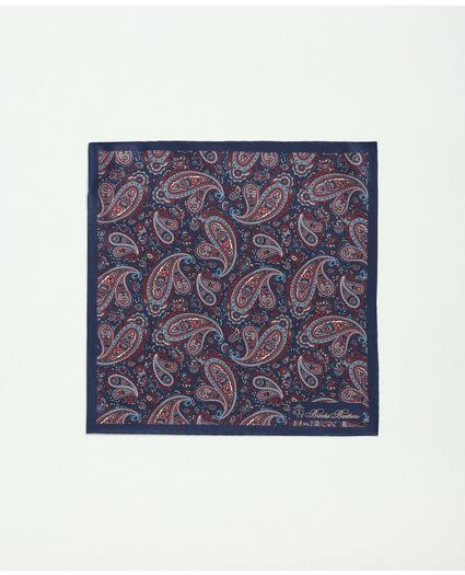Silk Large Paisley Pocket Square, image 2