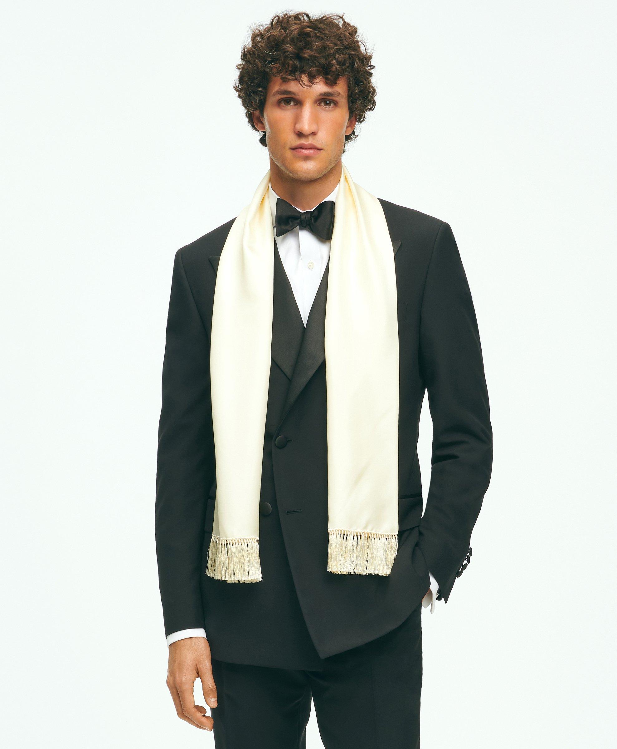 Textured Woven Tuxedo store Scarf