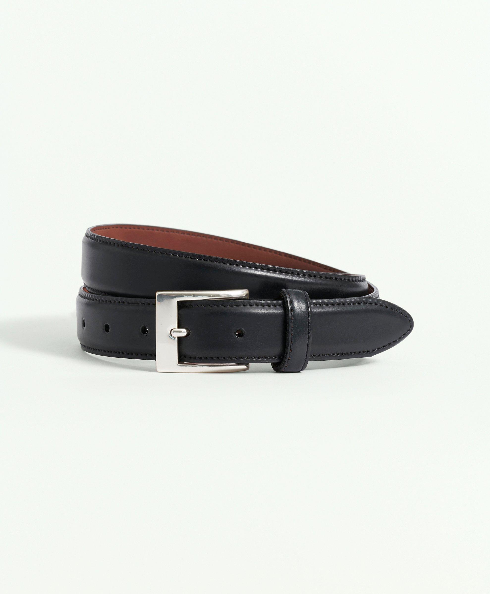 Cordovan leather clearance belt