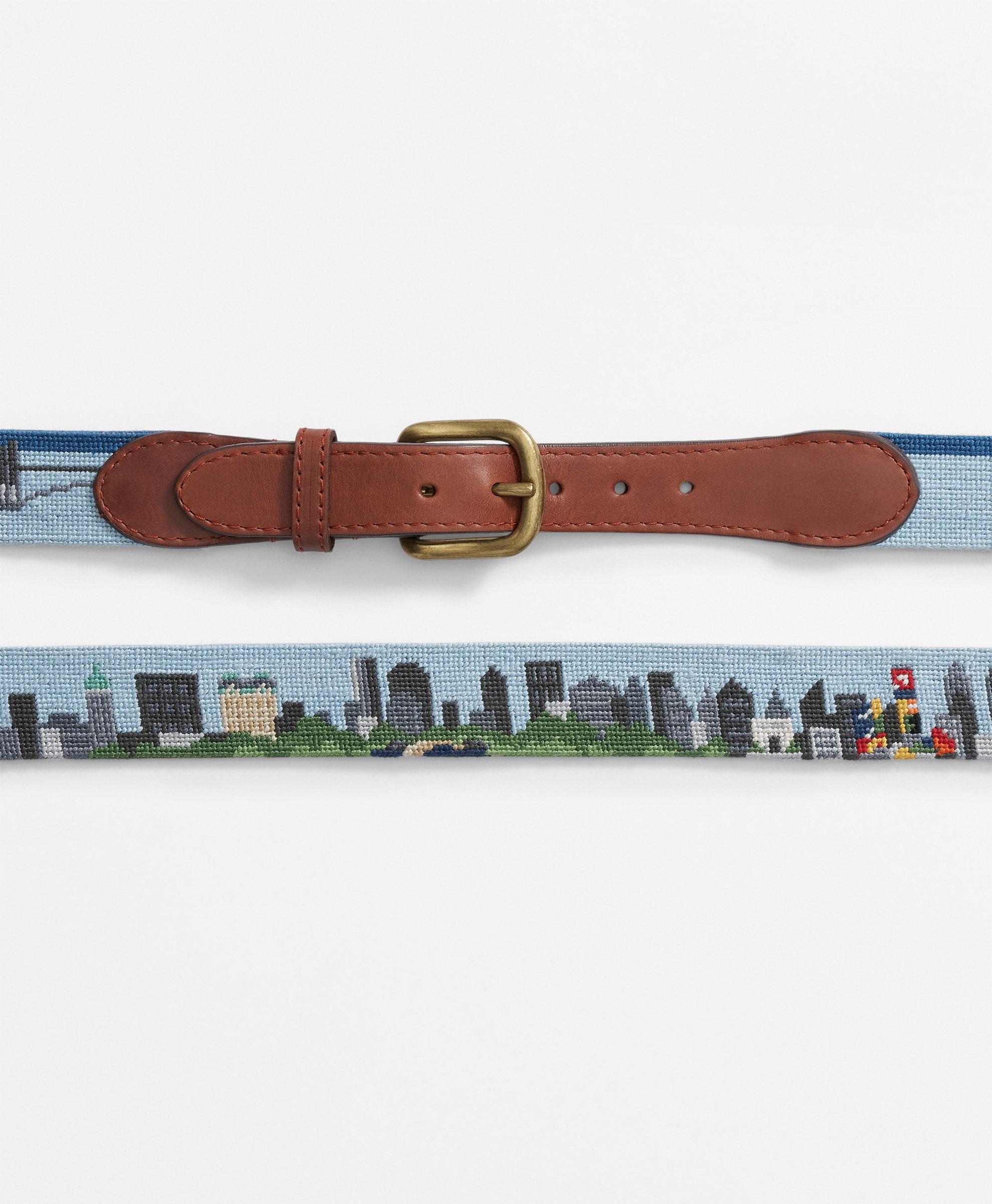 Smathers & Branson Needlepoint New York Cityscape Belt