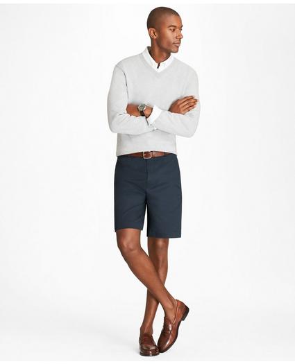 Flat Front Stretch Advantage Chino® Shorts, image 2