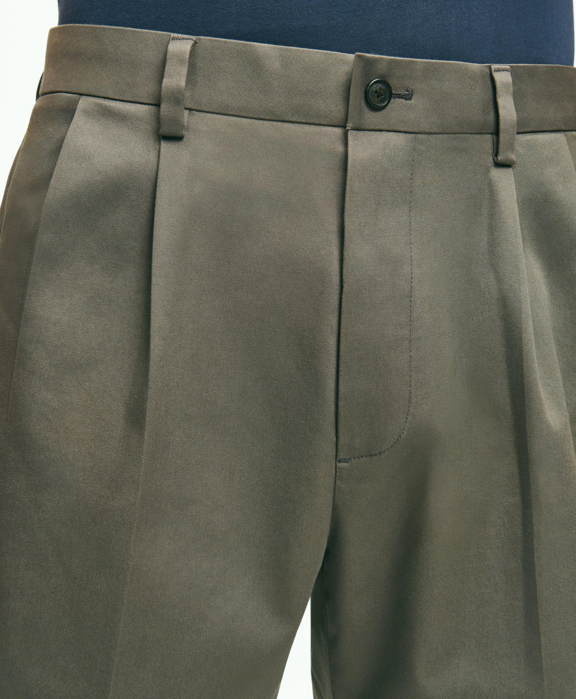 Pleat Front Stretch Advantage Chino® Shorts, image 2