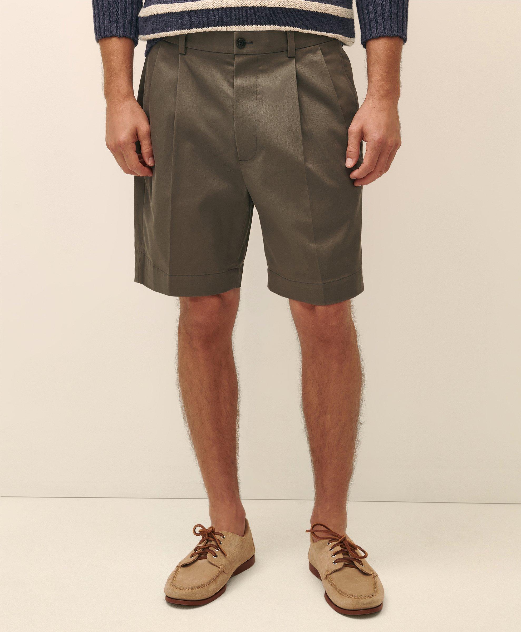 8 Pleat Front Stretch Advantage Chino® Shorts