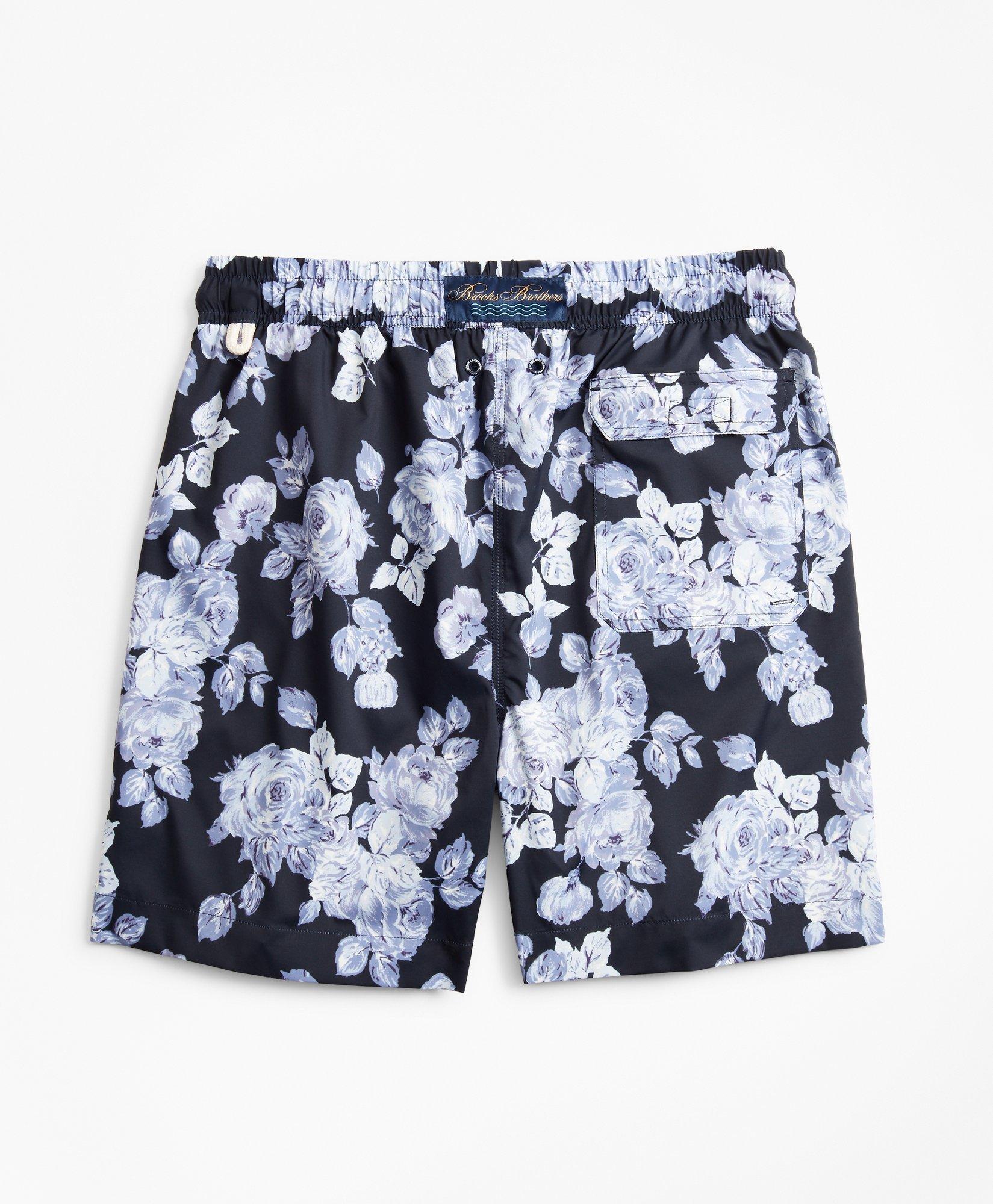 Montauk 6" Floral Print Swim Trunks