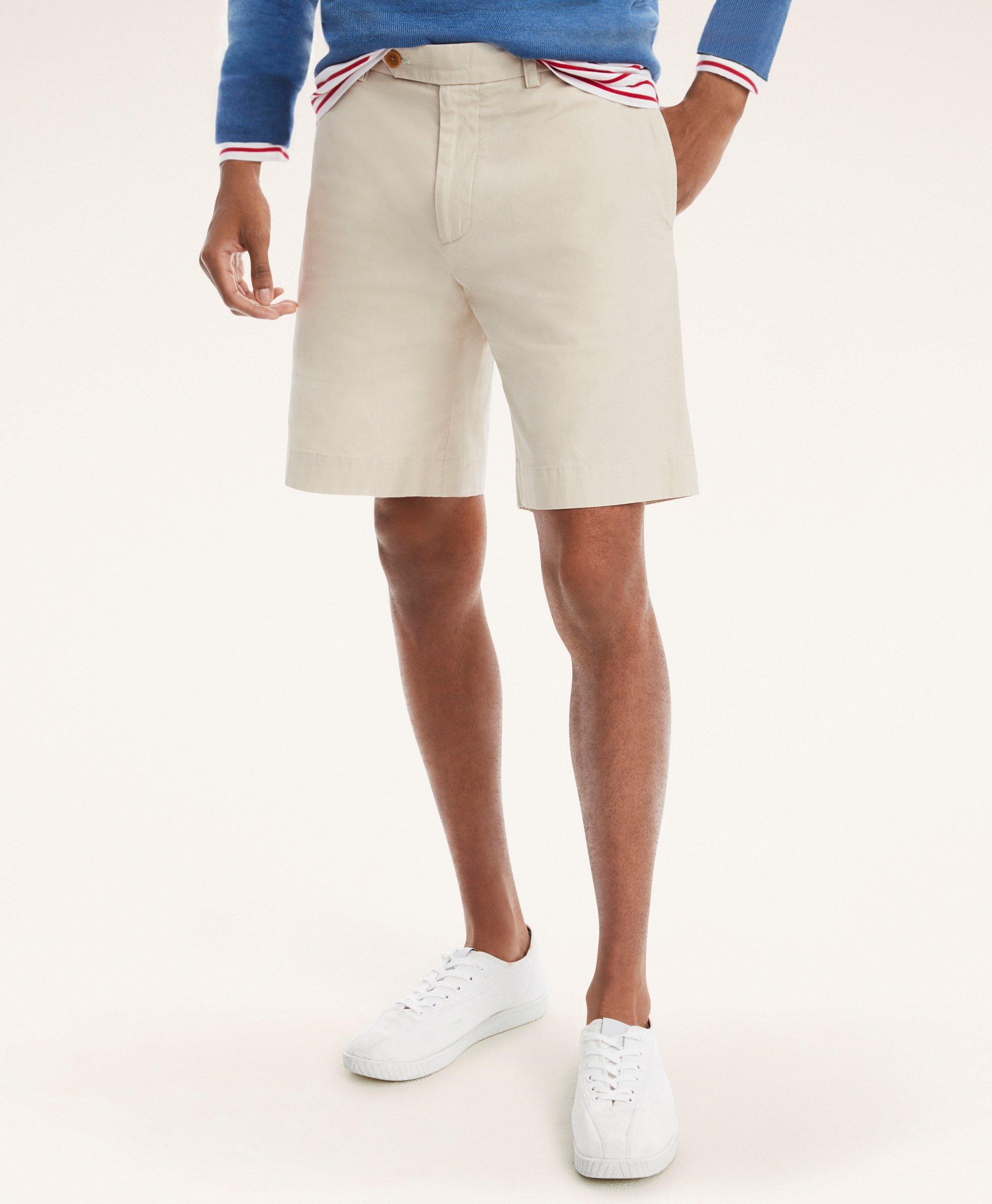 9 Stretch Supima® Cotton Poplin Shorts