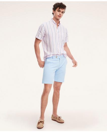 Stretch Cotton Linen Shorts, image 2