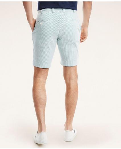 Cotton Seersucker Stripe Shorts, image 3