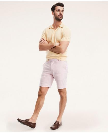 Cotton Seersucker Stripe Shorts, image 2