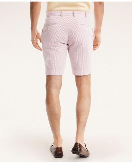Cotton Seersucker Stripe Shorts, image 3