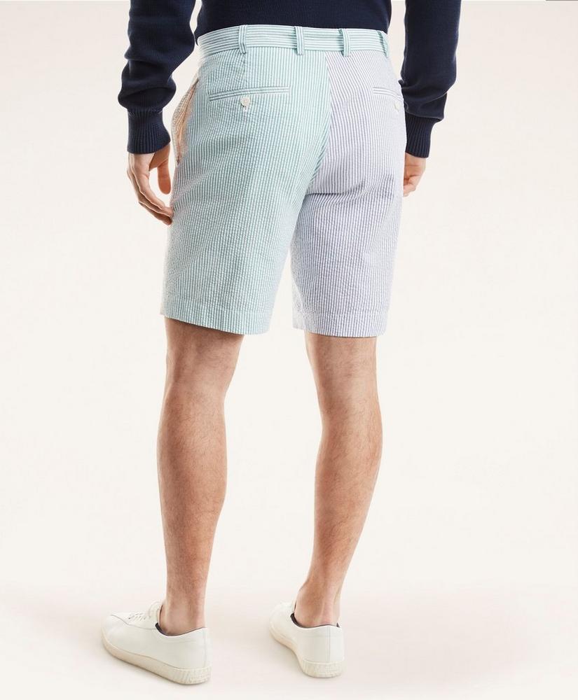 Cotton Seersucker Fun Stripe Shorts, image 4