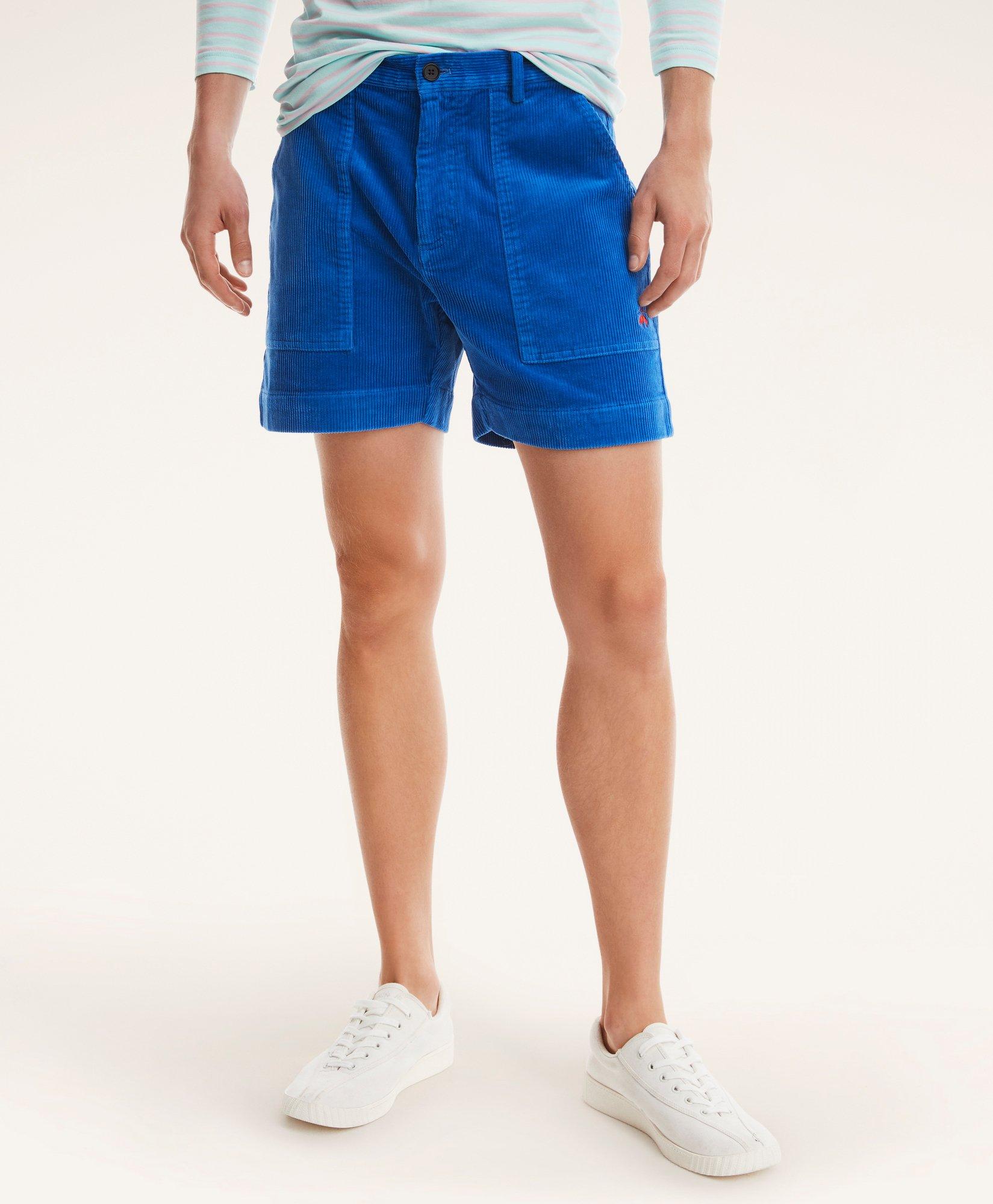 Stretch Cotton Wide Wale  Corduroy Shorts, image 1