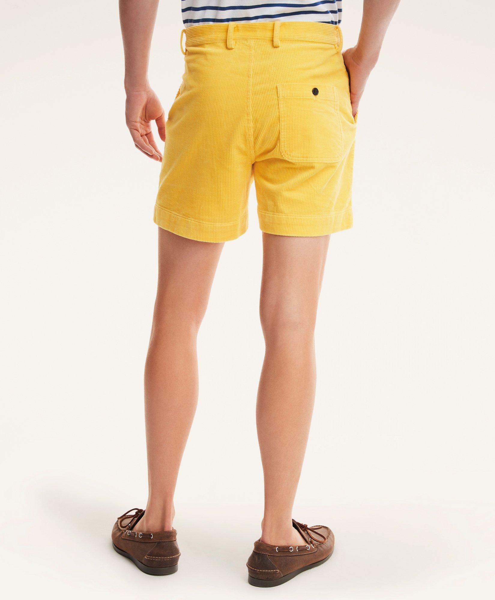 Stretch Cotton Wide Wale  Corduroy Shorts, image 2