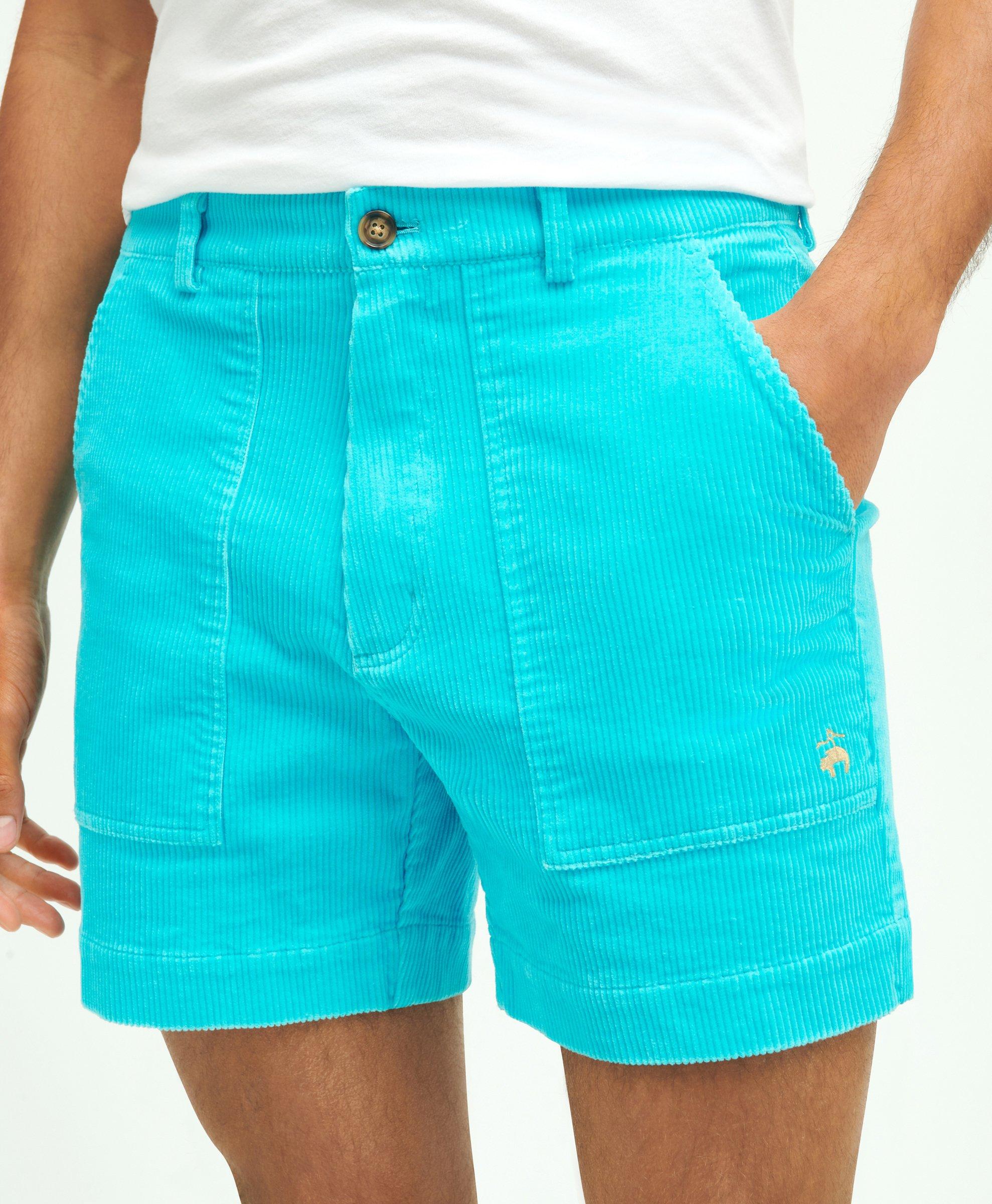 Stretch Cotton Wide-Wale Corduroy Shorts