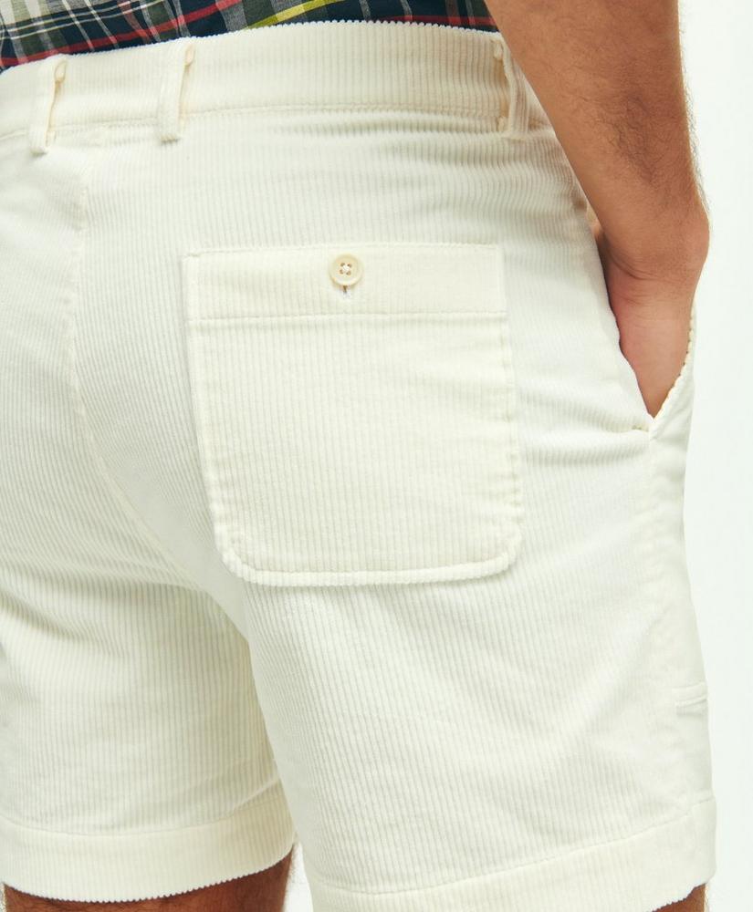 Stretch Cotton Wide-Wale Corduroy Shorts, image 5