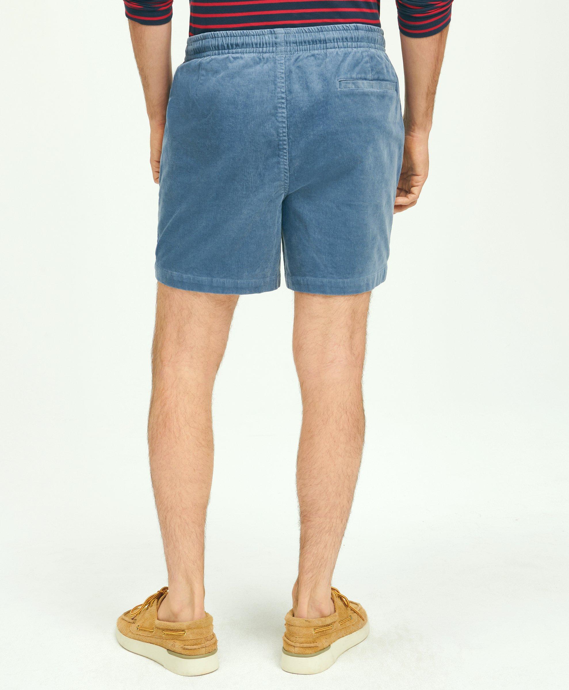 Jeans shorts for men with waist drawstring