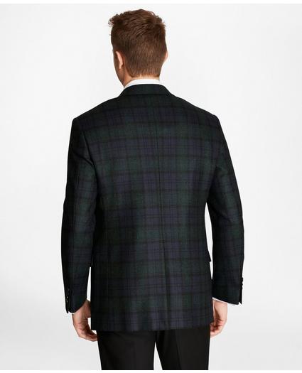 Regent Fit Black Watch Wool Tuxedo Jacket, image 3