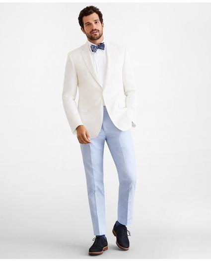 Regent Fit Linen Tuxedo Jacket, image 2