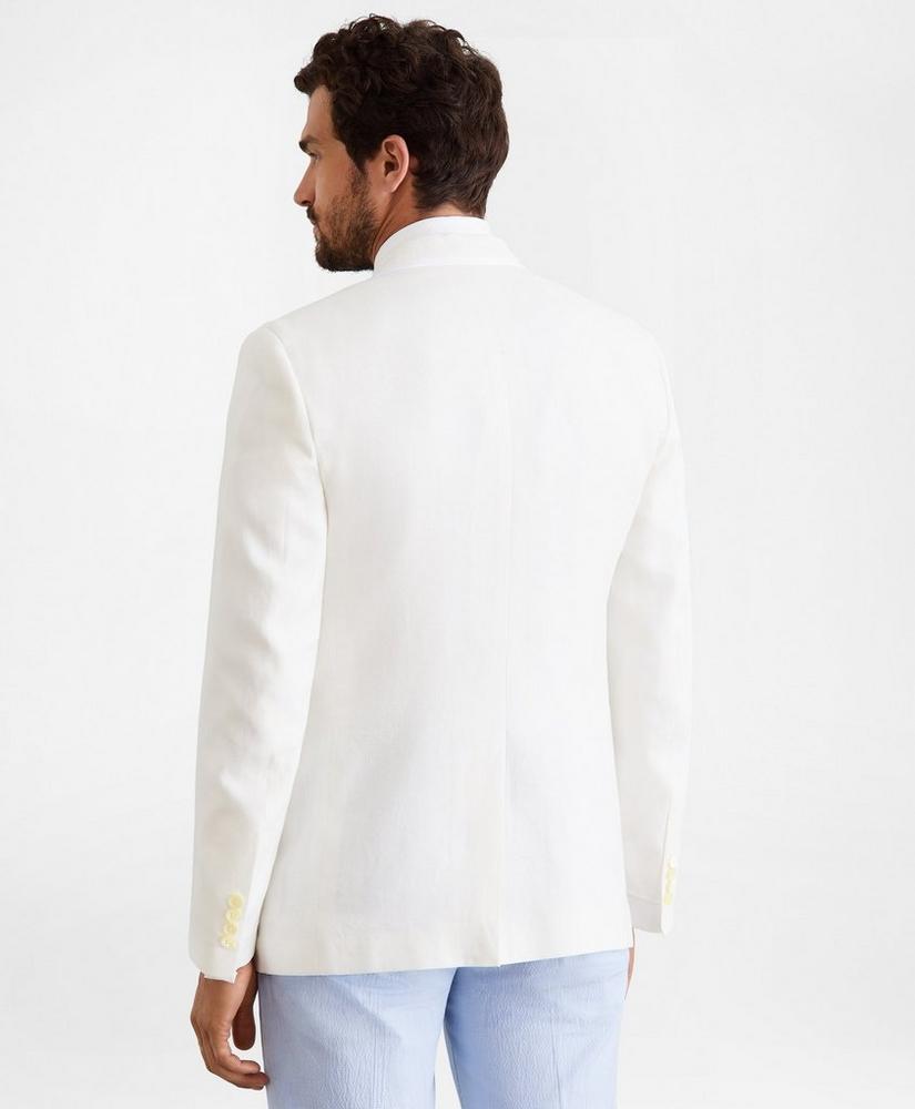 Regent Fit Linen Tuxedo Jacket, image 3