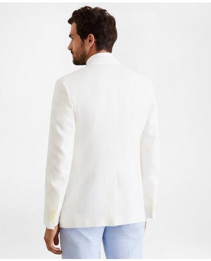 Regent Fit Linen Tuxedo Jacket, image 3