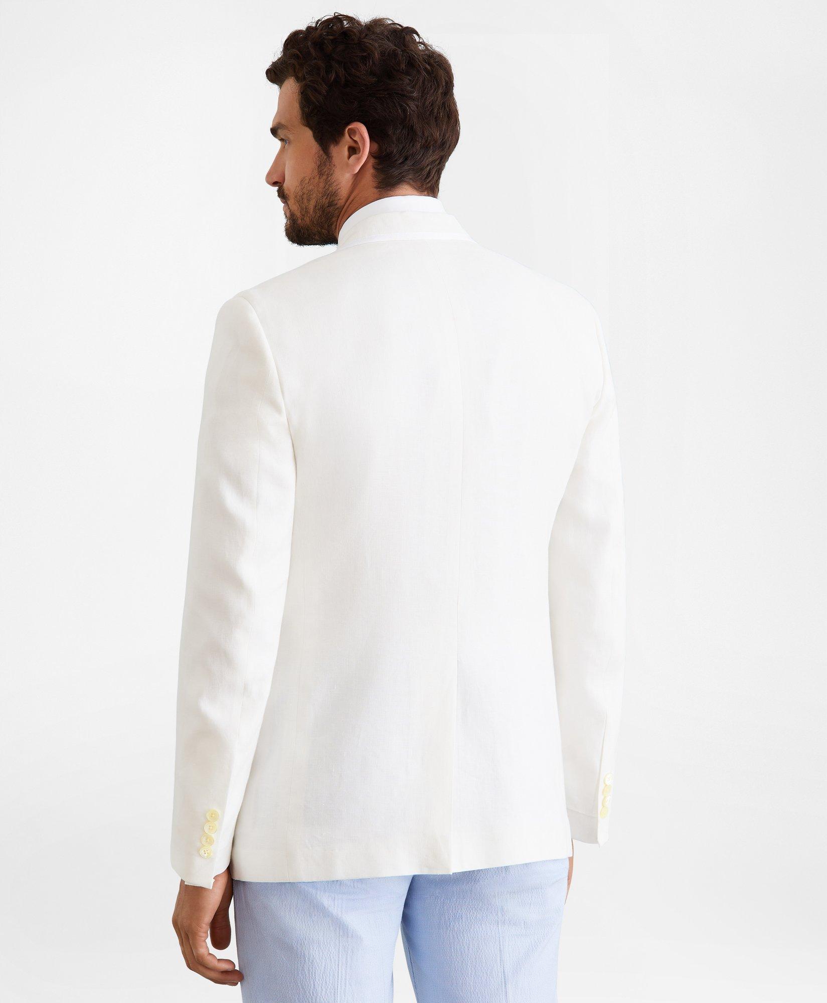 Regent Fit Linen Tuxedo Jacket