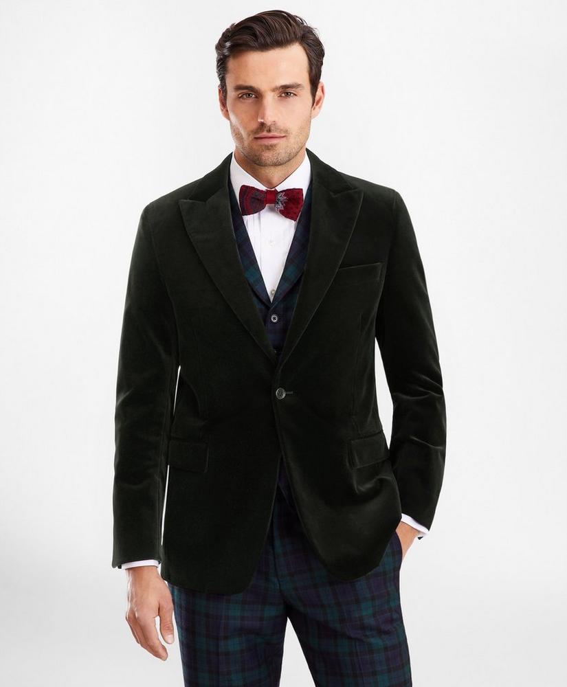 Regent Fit Velvet Tuxedo Jacket, image 1