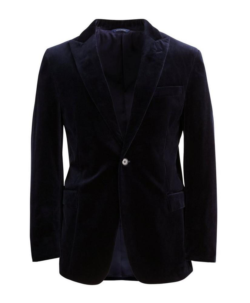 Regent Fit Velvet Tuxedo Jacket, image 2