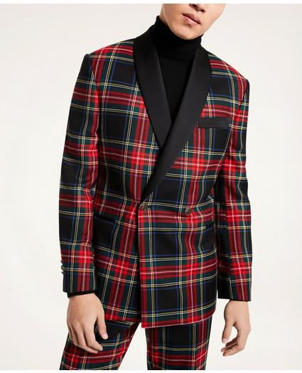 Regent Fit Tartan Tuxedo Jacket, image 1