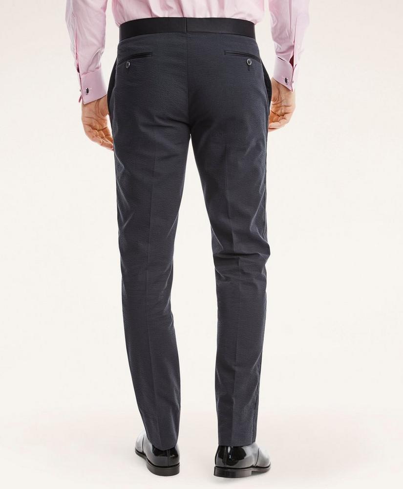 Regent Regular-Fit Stretch Cotton Seersucker Tuxedo Pants, image 4