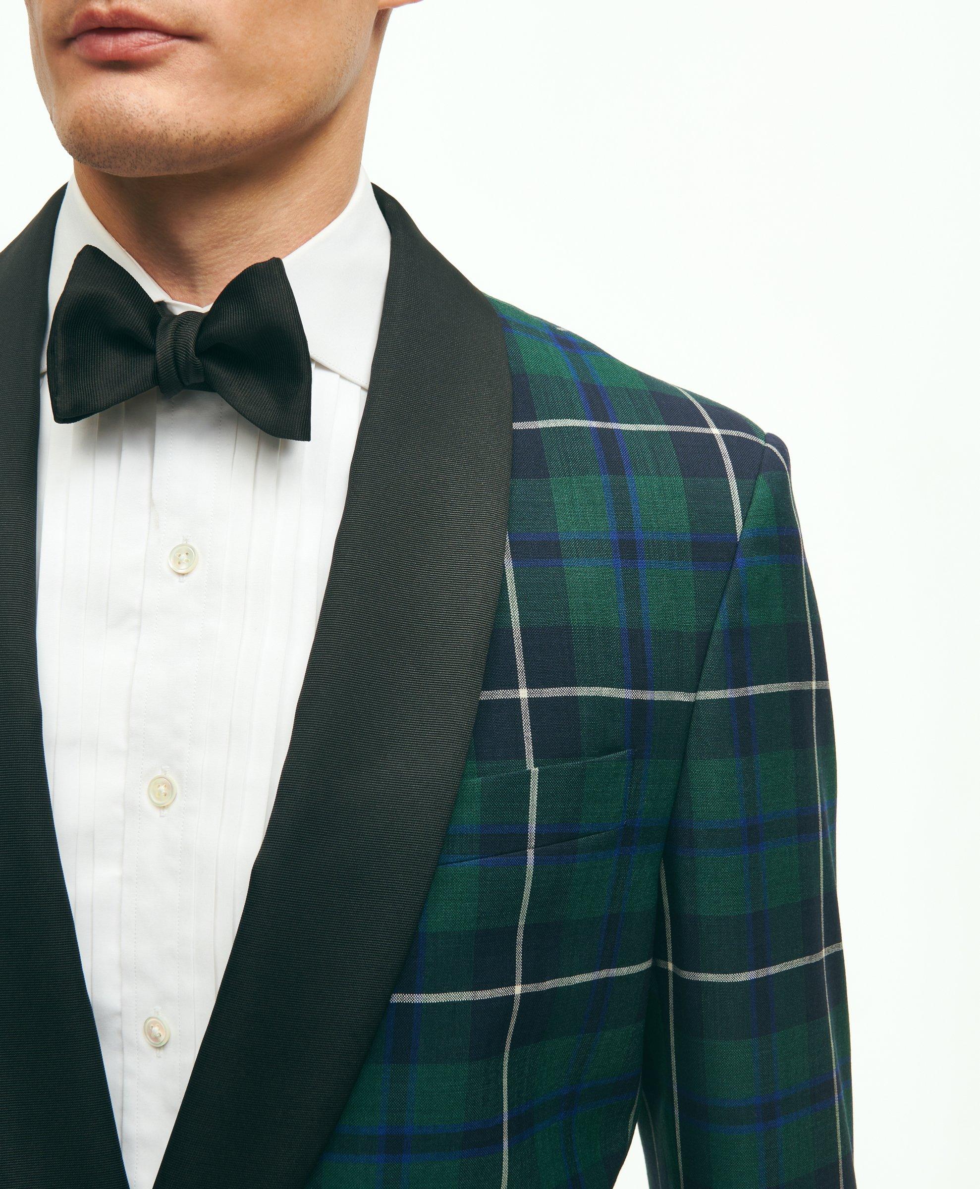 Mens plaid shop dinner jacket