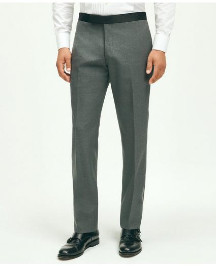 Classic Fit Wool Hopsack Tuxedo Pants, image 1