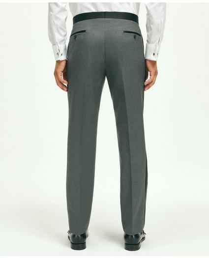 Classic Fit Wool Hopsack Tuxedo Pants, image 2