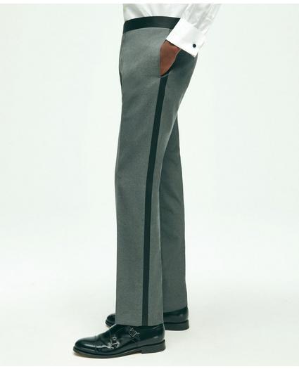 Slim Fit Wool Hopsack Tuxedo Pants, image 5