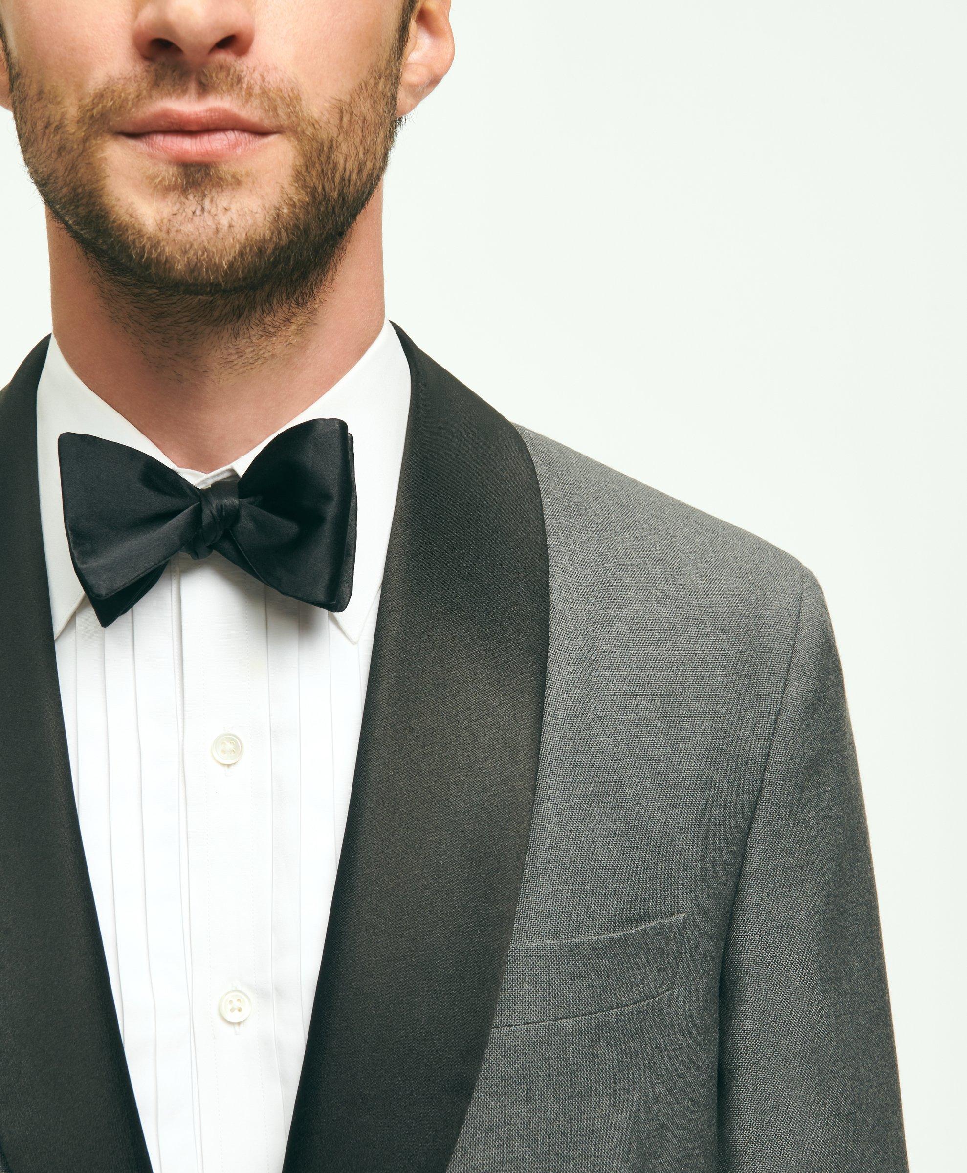 Classic Fit Wool 1818 Hopsack Dinner Jacket