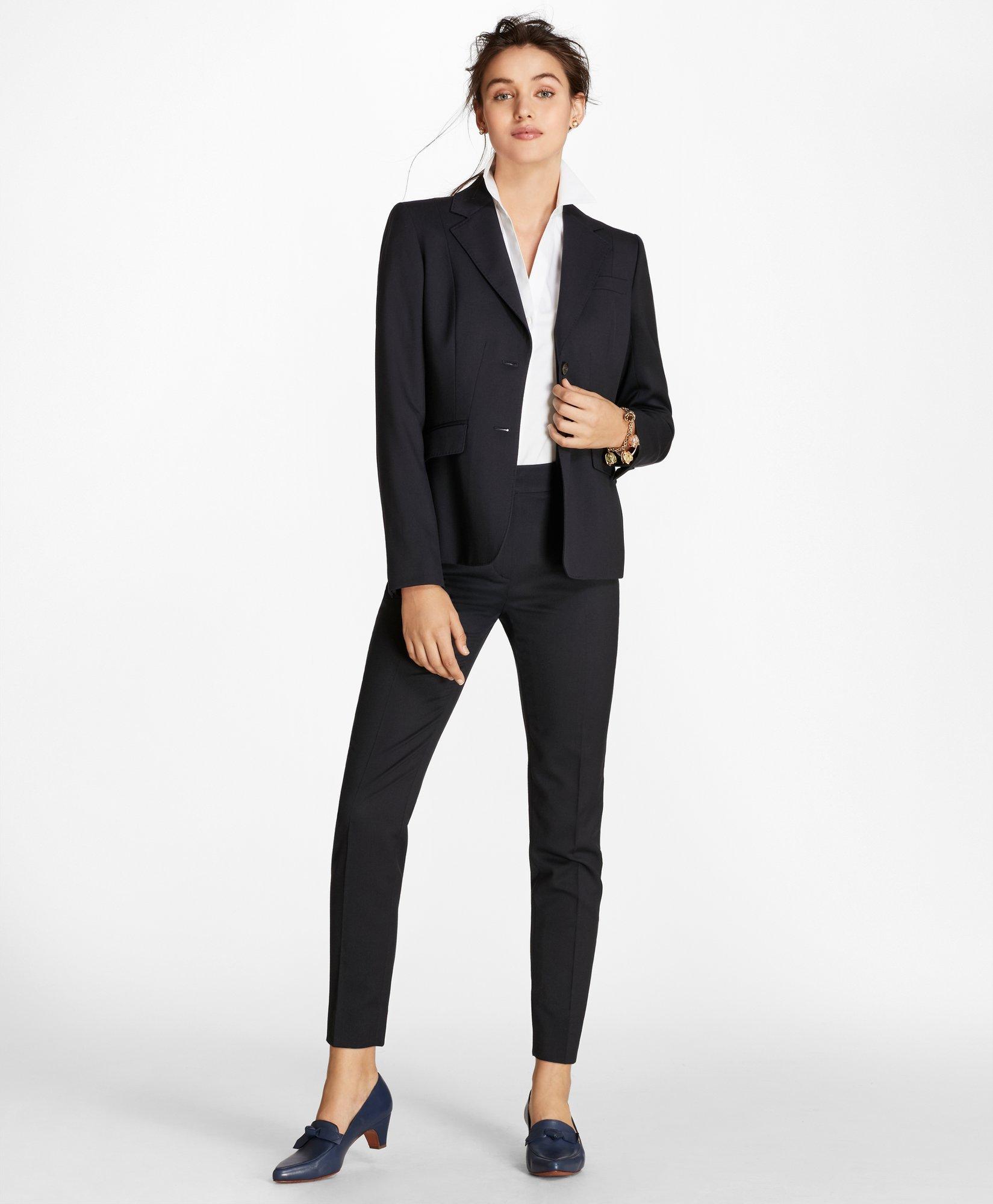 Petite Two-Button Wool Blazer