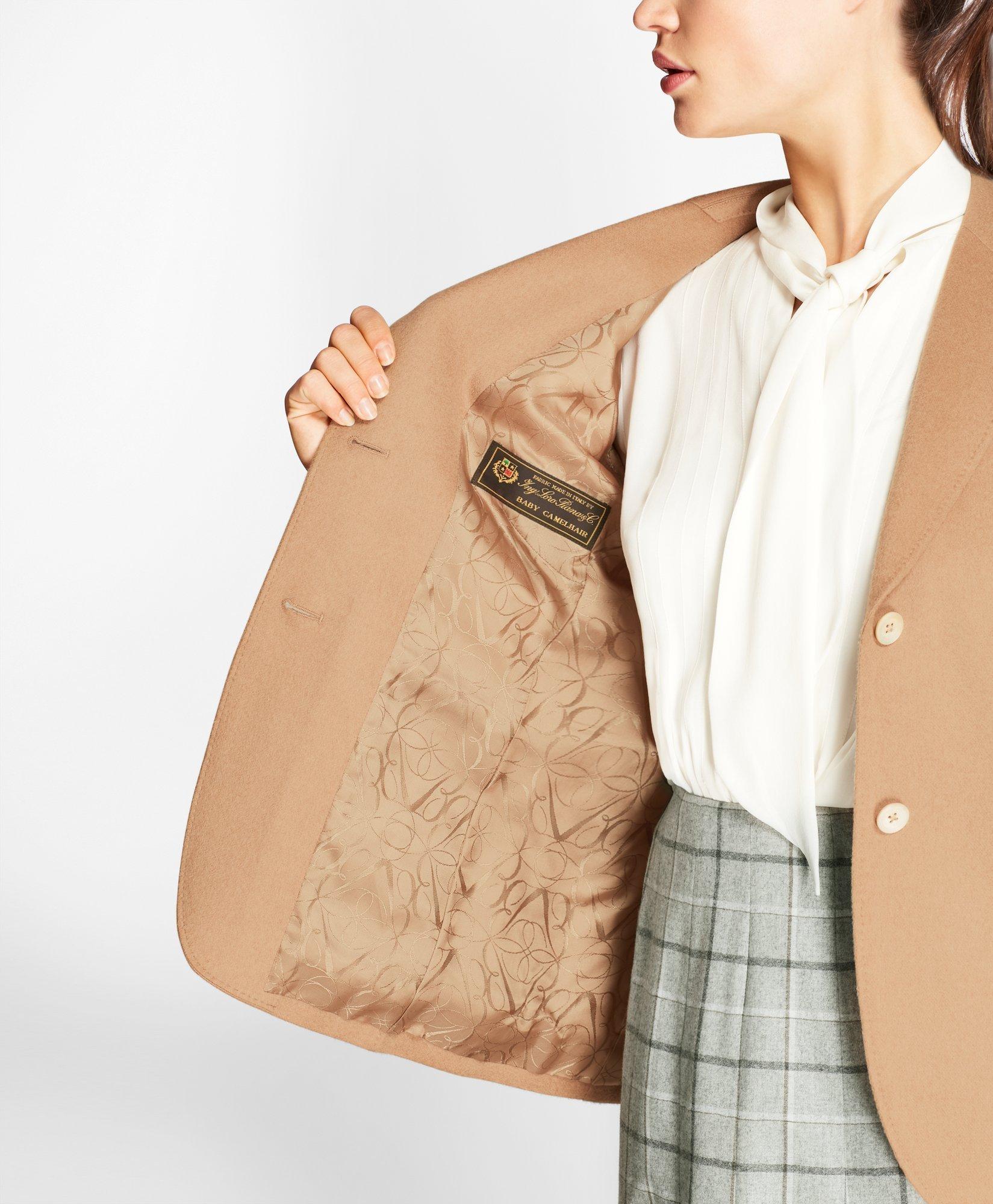 Women's petite camel outlet hair coat