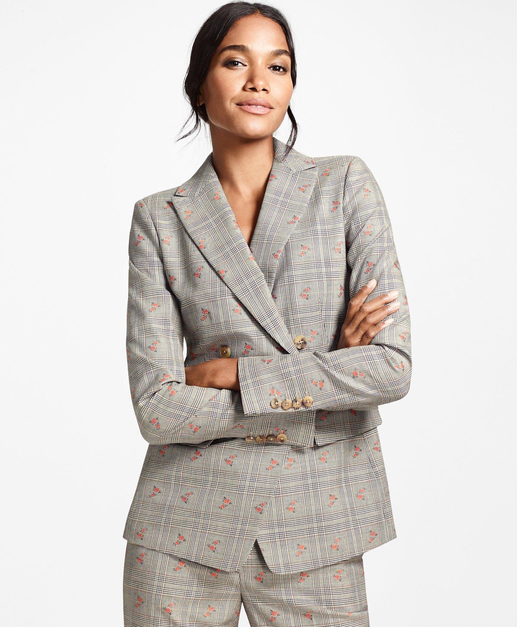 WOOL COTTON SINGLE-BREASTED BLAZER