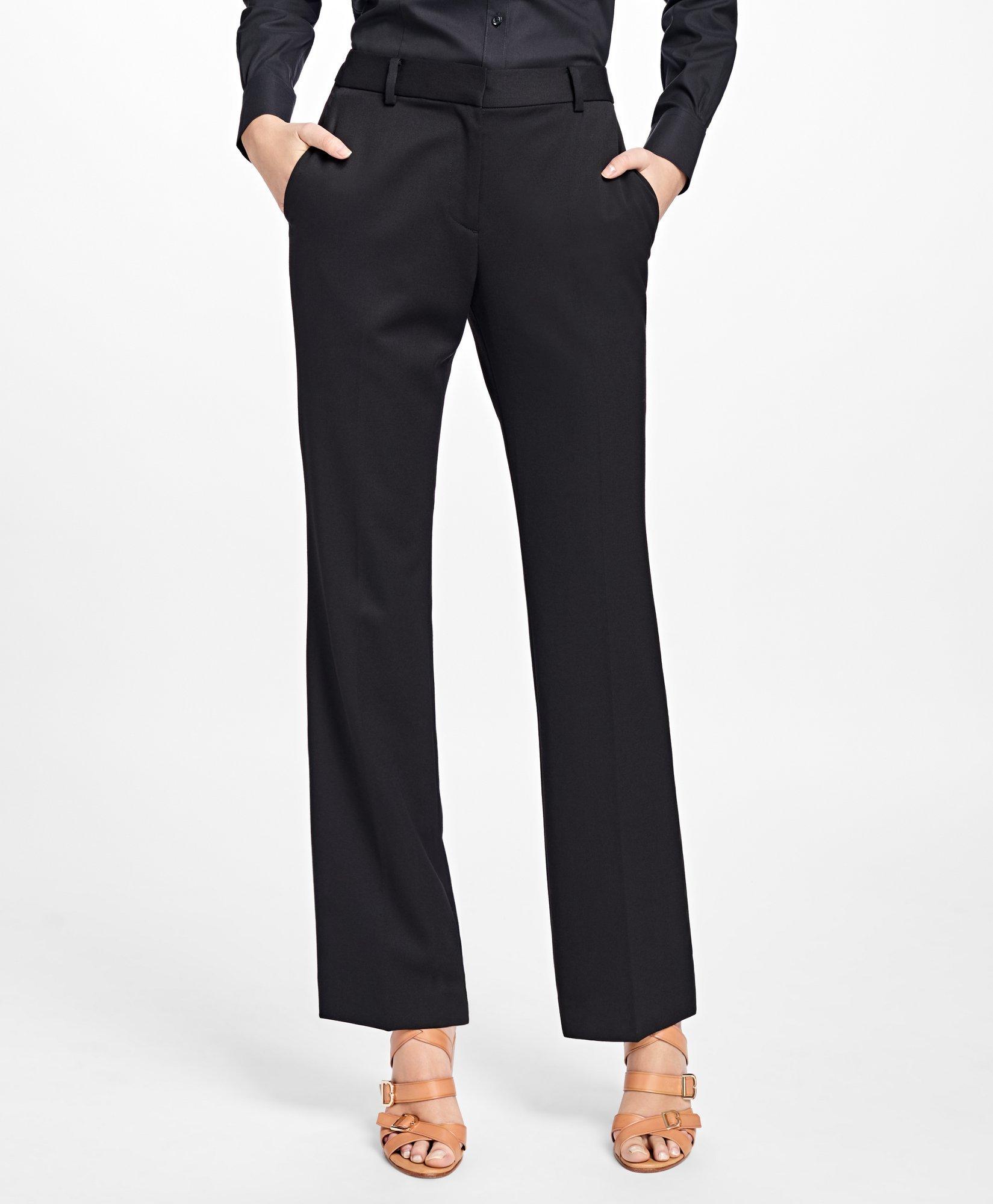 Black evening outlet trousers petite