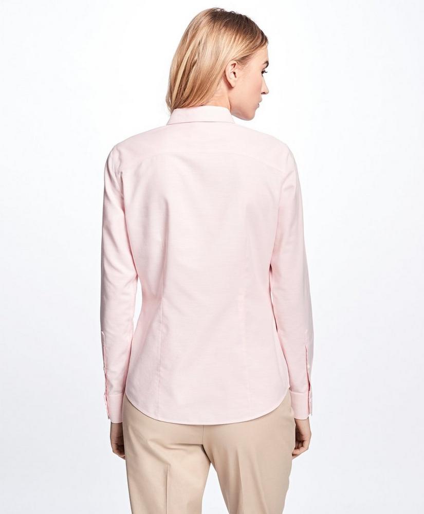 Petite Non-Iron Tailored-Fit Supima® Cotton Dress Shirt, image 4