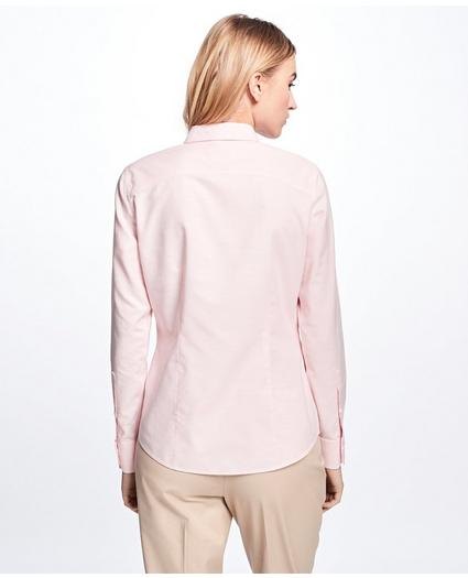 Petite Non-Iron Tailored-Fit Supima® Cotton Dress Shirt, image 4