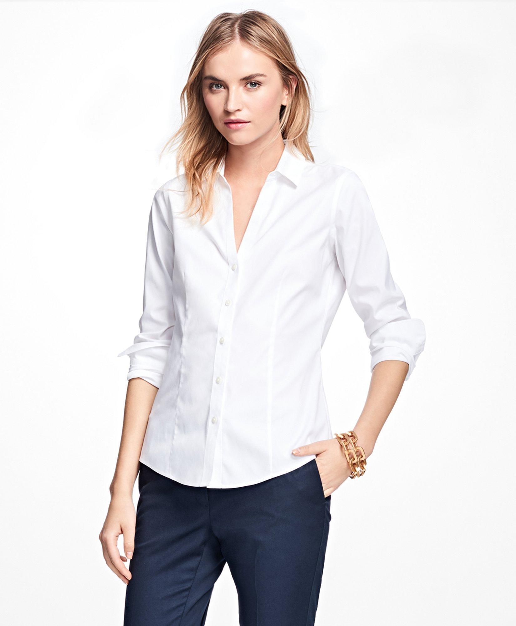 Womens fitted 2024 dress shirts