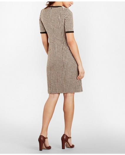 Petite Checked Tweed A-Line Dress, image 4