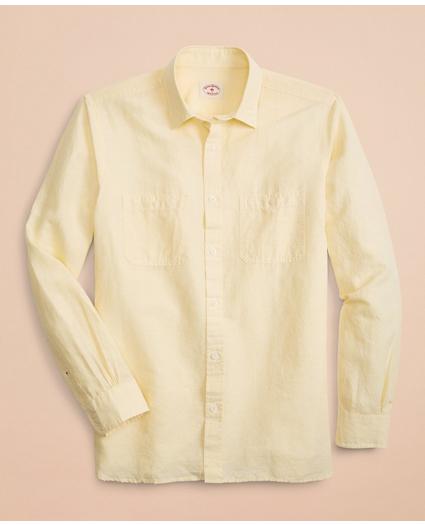 Linen-Cotton Chambray Sport Shirt, image 2