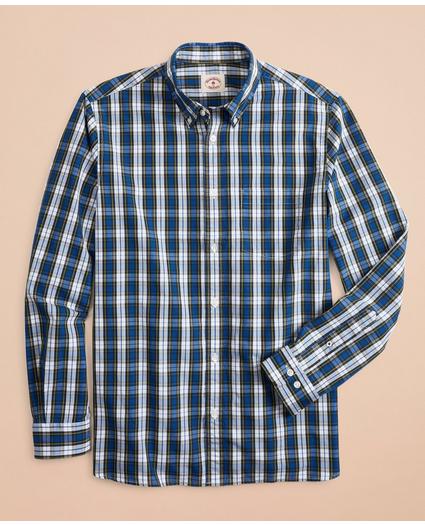 Plaid Cotton Broadcloth Sport Shirt, image 3