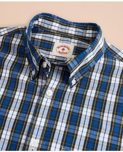 Plaid Cotton Broadcloth Sport Shirt, image 4