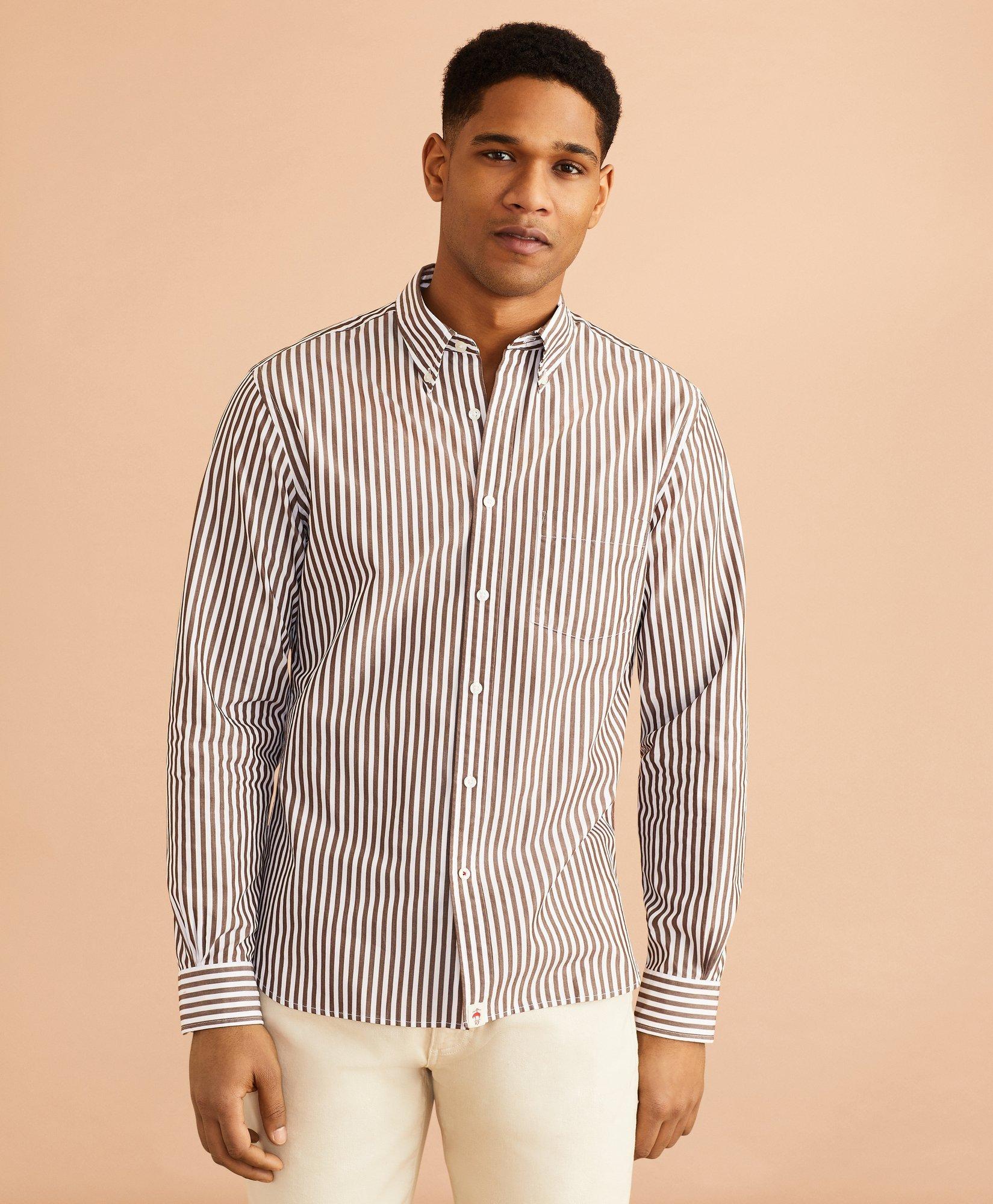 Striped Cotton Broadcloth Shirt